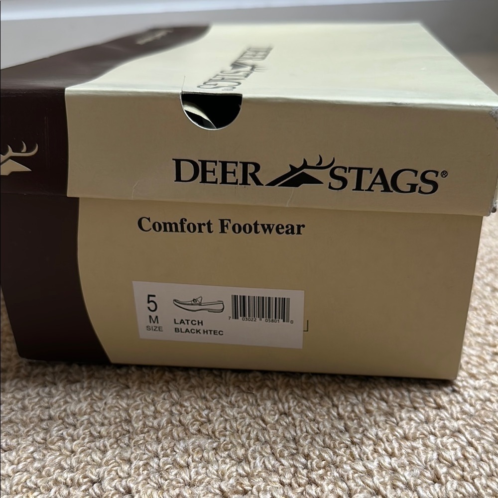 New Boys Deer Stags Black Dress Shoes - Picture 4 of 4